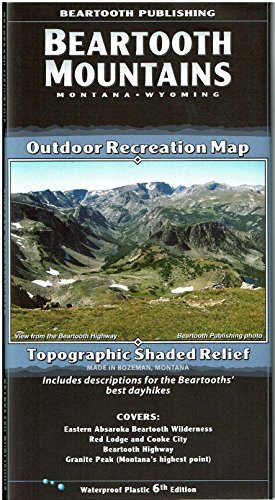 Beartooth Mountains, Montana & Wyoming - Wide World Maps & MORE! - Map - Beartooth Publishing - Wide World Maps & MORE!