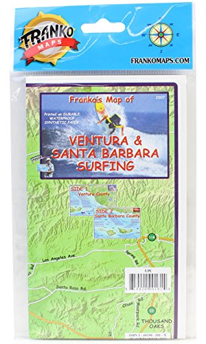 Franko Maps Santa Barbara & Ventura Surfing Guide - Wide World Maps & MORE! - Sports - Franko Maps - Wide World Maps & MORE!