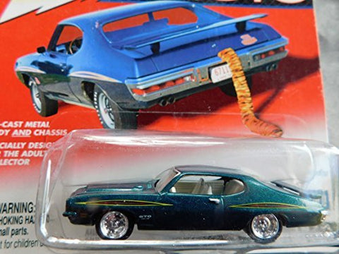 GTO 1971 Hardtop (dark green metalflake) GTO Edition 1:64 scale die-cast by Johnny Lightning - Wide World Maps & MORE! - Toy - Johnny Lightning - Wide World Maps & MORE!