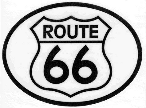 Flag It Route 66 Oval Decal for Auto, Truck, or Boat - Wide World Maps & MORE! - Automotive Parts and Accessories - Flag It - Wide World Maps & MORE!