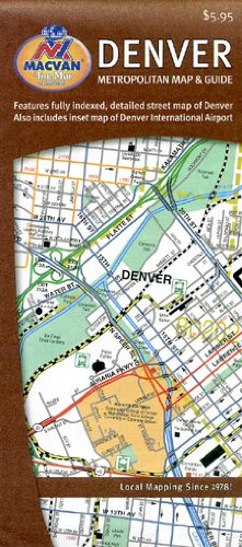 Denver, CO Metropolitan - Wide World Maps & MORE! - Office Product - MacVan Productions - Wide World Maps & MORE!