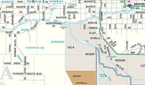 Maricopa | Pinal County Wall Map Dry Erase Laminated - Wide World Maps & MORE!