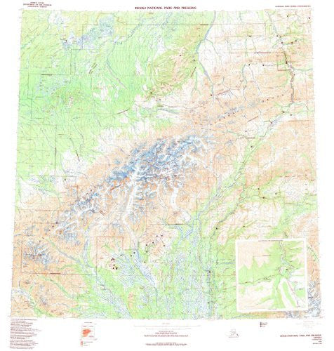 Denali National Park and Preserve, Alaska (TAK3317) - Wide World Maps & MORE! - Book - Wide World Maps & MORE! - Wide World Maps & MORE!