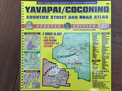 Yavapai / Coconino Counties Street and Road Atlas - Wide World Maps & MORE! - Book - Wide World Maps & MORE! - Wide World Maps & MORE!