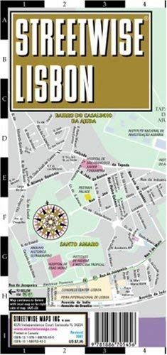 Streetwise Lisbon Map - Laminated City Center Street Map of Lisbon, Portugal - Folding pocket size travel map with surface tram lines & metro stations - Wide World Maps & MORE! - Book - StreetWise - Wide World Maps & MORE!