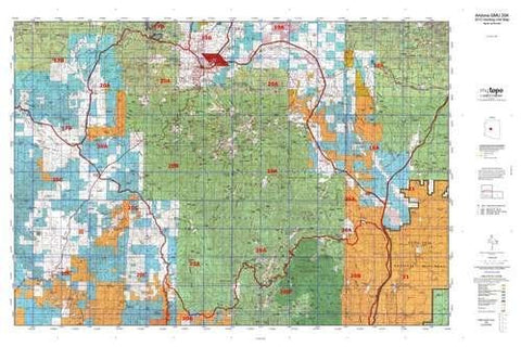 Arizona GMU 20A Hunt Area / Game Management Unit (GMU) Map - Wide World Maps & MORE! - Map - MyTopo - Wide World Maps & MORE!