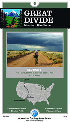 Great Divide Mountain Bike Route #6: Pie Town, New Mexico - Antelope Wells, New Mexico (308 Miles) - Wide World Maps & MORE! - Book - Wide World Maps & MORE! - Wide World Maps & MORE!