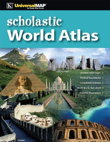 Scholastic World Atlas - Wide World Maps & MORE! - Book - KAPPA MAP GROUP / UNIVERSAL MAPS - Wide World Maps & MORE!