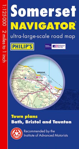 Philip's Somerset Navigator Road Map - Wide World Maps & MORE! - Book - Wide World Maps & MORE! - Wide World Maps & MORE!