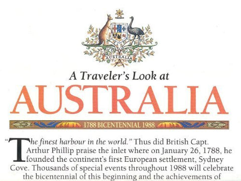 Australia 1:8,044,000 Map (Travelers Look At...) National Geographic, 1988 - Wide World Maps & MORE! - Book - Wide World Maps & MORE! - Wide World Maps & MORE!