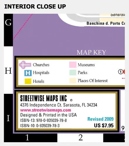 2009 Streetwise Venice Map - Laminated City Center Street Map of Venice, Italy [Archival Copy] - Wide World Maps & MORE!