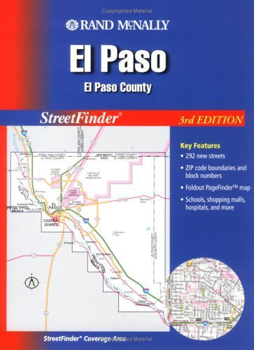 Streetfinder - El Paso // El Paso County (Rand McNally El Paso Sreeet Guide) - Wide World Maps & MORE! - Book - Brand: Rand McNally n Company - Wide World Maps & MORE!