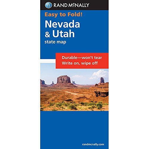 Easy To Fold!: Nevada & Utah (EasyFinder Series) - Wide World Maps & MORE! - Map - Rand McNally - Wide World Maps & MORE!