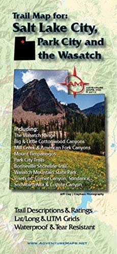 Adventure Maps Salt Lake City, Park City and the Wasatch Trail Map adm0007 - Wide World Maps & MORE! - Sports - Adventure Maps - Wide World Maps & MORE!