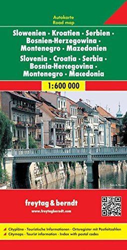 Slovenia/Croatia/Serbia/Bosnia-Herzegovina/Montenegro/Macedonia - Wide World Maps & MORE! - Book - Freytag & Berndt - Wide World Maps & MORE!