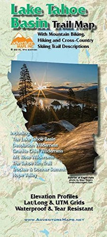 Adventure Maps Lake Tahoe Basin Trail Map [Archival Copy] - Wide World Maps & MORE! - Map - Adventure Maps - Wide World Maps & MORE!