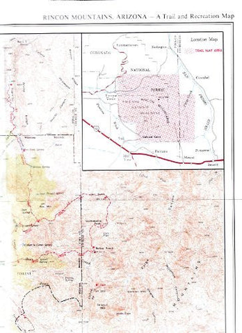 Rincon Mountains, Arizona Trail and Recreation Map - Wide World Maps & MORE! - Book - Wide World Maps & MORE! - Wide World Maps & MORE!