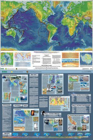Dynamic Planet Two-Sided Wall Map [Map] USGS | Wide World Maps & MORE!
