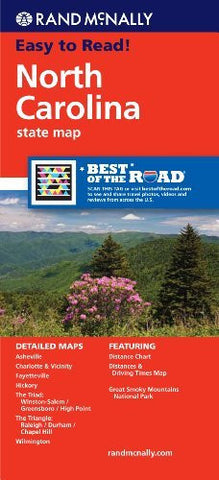 Rand McNally Folded Map: North Carolina (Rand McNally State Maps) - Wide World Maps & MORE! - Book - Rand McNally and Company (COR) - Wide World Maps & MORE!