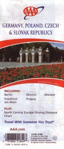 AAA Germany, Poland, Czech & Slovak Republics: Including Berlin, Frankfurt Am Main, Munich, Prague, - Wide World Maps & MORE! - Book - Wide World Maps & MORE! - Wide World Maps & MORE!