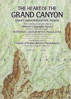 NATIONAL GEOGRAPHIC MAGAZINE MAP - The Heart of the Grand Canyon / The Grand Canyon of Colorado - July 1978 - MAP ONLY - Wide World Maps & MORE! - Book - Wide World Maps & MORE! - Wide World Maps & MORE!
