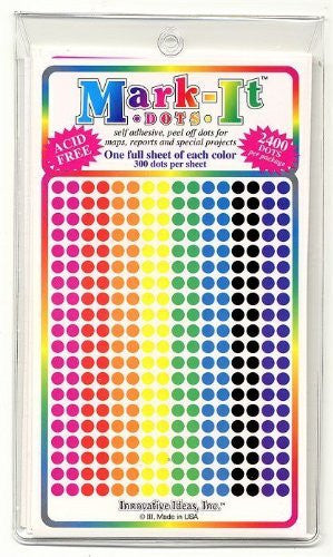 Small Assorted Opaque Dots - Wide World Maps & MORE! - Art and Craft Supply - Innovative Ideas - Wide World Maps & MORE!