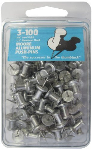 Moore Push-Pin 5-100 Aluminum Push Pins by Moore. $15.22. Etxra long  5/8-inch hardened steel point. American Made. …