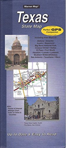 Texas State Map - Wide World Maps & MORE! - Book - Warren Map - Wide World Maps & MORE!