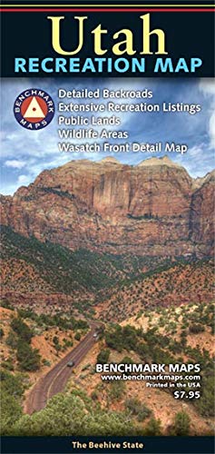 Utah Recreation Map - Wide World Maps & MORE! - Map - Benchmark Maps - Wide World Maps & MORE!