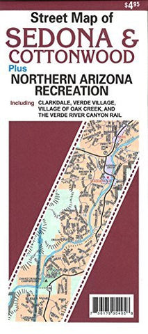 Street Map of Sedona & Cottonwood plus Northern Arizona Recreation - Wide World Maps & MORE! - Map - North Star - Wide World Maps & MORE!