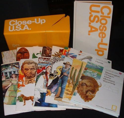 National Geographic Close Up U.S.A. (maps of USA in Carrying case) [Paperback] - Wide World Maps & MORE!