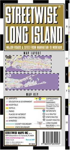 Streetwise Long Island Laminated Regional Road Map - Wide World Maps & MORE! - Book - StreetWise - Wide World Maps & MORE!