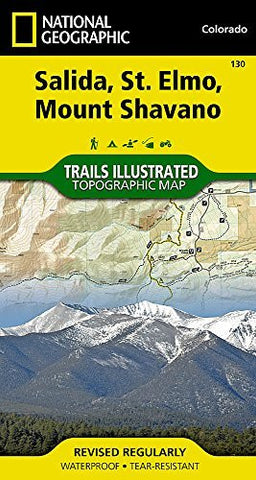 Salida, St. Elmo, Mount Shavano (National Geographic Trails Illustrated Map) - Wide World Maps & MORE! - Book - National Geographic Books - Wide World Maps & MORE!