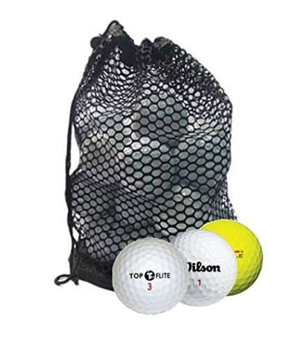 Assorted Mix Mesh Bag AAA (3A) Recycled Golf Balls- 100 Pack - Wide World Maps & MORE! - Sports - Wide World Maps & MORE! - Wide World Maps & MORE!