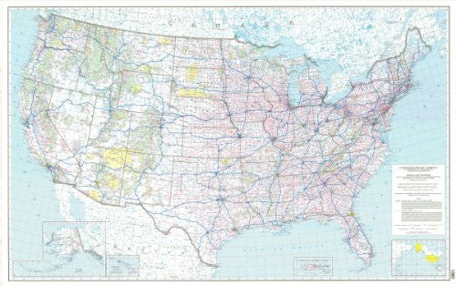 The National System of Interstate and Defense Highways, the Federal-Aid Primary Highway System (TUS5563) - Wide World Maps & MORE!