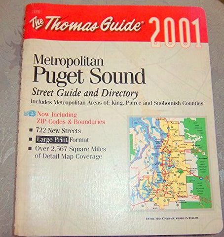 Thomas Guide Metropolitan Puget Sound Washington state 2001 - Wide World Maps & MORE! - Book - Wide World Maps & MORE! - Wide World Maps & MORE!