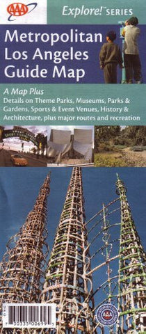 Metropolitan Los Angeles Guide Map: A Map Plus Details on Theme Parks, Museums, Parks & Gardens, Sports & Event Venues, History & Architecture, Plus M - Wide World Maps & MORE! - Book - Wide World Maps & MORE! - Wide World Maps & MORE!