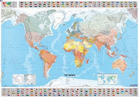 Michelin Map The World 12701 (Paper, Rolled) (Maps/Wall) - Wide World Maps & MORE! - Map - Michelin - Wide World Maps & MORE!