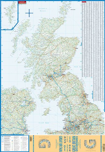 Laminated Great Britain Map by Borch (English Edition) - Wide World Maps & MORE! - Map - Borch - Wide World Maps & MORE!