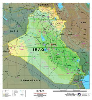 Iraq Wall Map - Wide World Maps & MORE! - Book - Wide World Maps & MORE! - Wide World Maps & MORE!