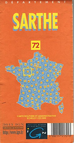 Carte routière : Sarthe [Paperback] - Wide World Maps & MORE! -  - Wide World Maps & MORE! - Wide World Maps & MORE!