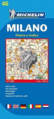 Michelin Map Milano #46 (Maps/City (Michelin)) (Italian Edition) - Wide World Maps & MORE! - Book - Wide World Maps & MORE! - Wide World Maps & MORE!