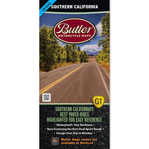 Butler Maps G1 Southern California Motorcycle Map, - Wide World Maps & MORE! - MotorCycle - Butler Maps - Wide World Maps & MORE!