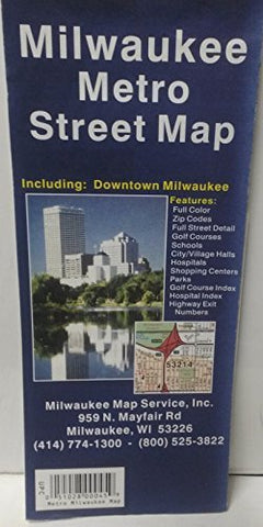 Milwaukee Metro Street Map - Wide World Maps & MORE! - Book - Wide World Maps & MORE! - Wide World Maps & MORE!