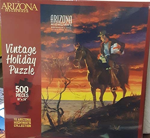 Arizona Highways Vintage Holiday Puzzle - Wide World Maps & MORE! - Toy - Arizona Highways - Wide World Maps & MORE!