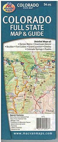 Colorado Full State Map & Guide - Wide World Maps & MORE! - Book - Wide World Maps & MORE! - Wide World Maps & MORE!