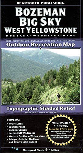 Bozeman | Big Sky | West Yellowstone Outdoor Recreation Map - Wide World Maps & MORE! - Book - Wide World Maps & MORE! - Wide World Maps & MORE!