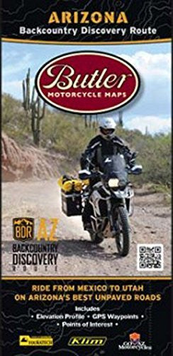 Arizona Backcountry Discovery Route Motorcycle Map - Wide World Maps & MORE! - Map - Butler Motorcycle Maps - Wide World Maps & MORE!