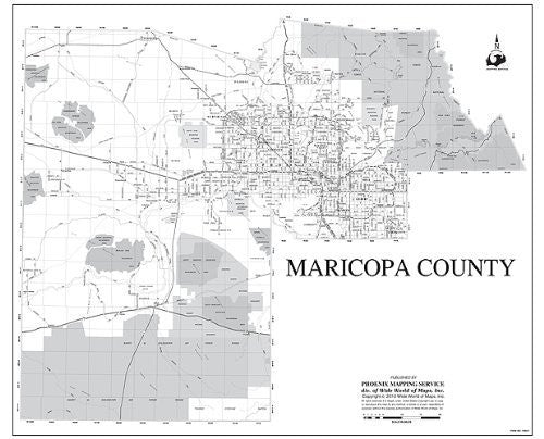 Maricopa County Wall Map - Wide World Maps & MORE! - Map - Wide World Maps & MORE! - Wide World Maps & MORE!