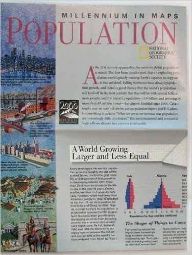 Population (National Geographic Millennium in Maps Series) - Wide World Maps & MORE! - Book - Wide World Maps & MORE! - Wide World Maps & MORE!
